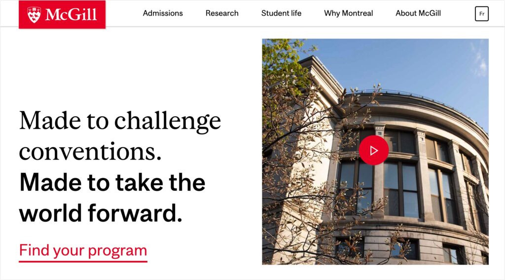 Free Scholarship in McGill University